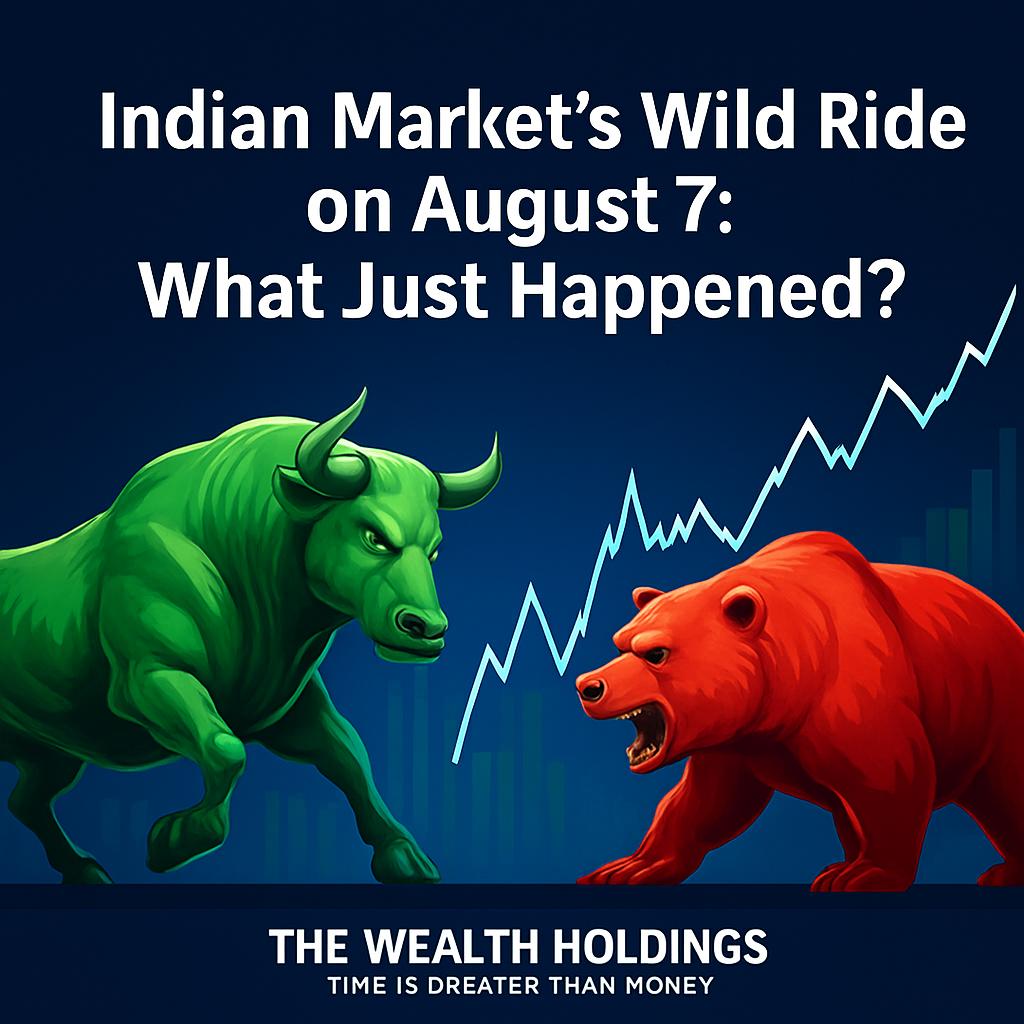 Indian Market Crash August 7 2025 – Nifty, Sensex, FIIs