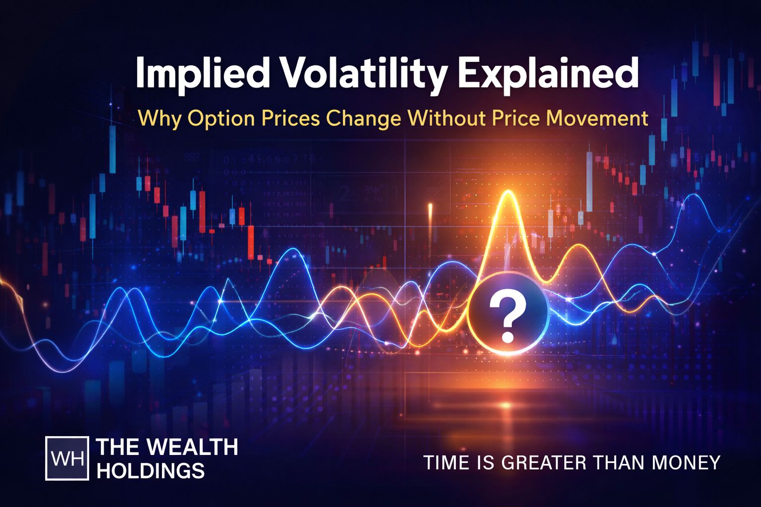 Implied volatility explained showing how option prices change without price movement in the Indian market